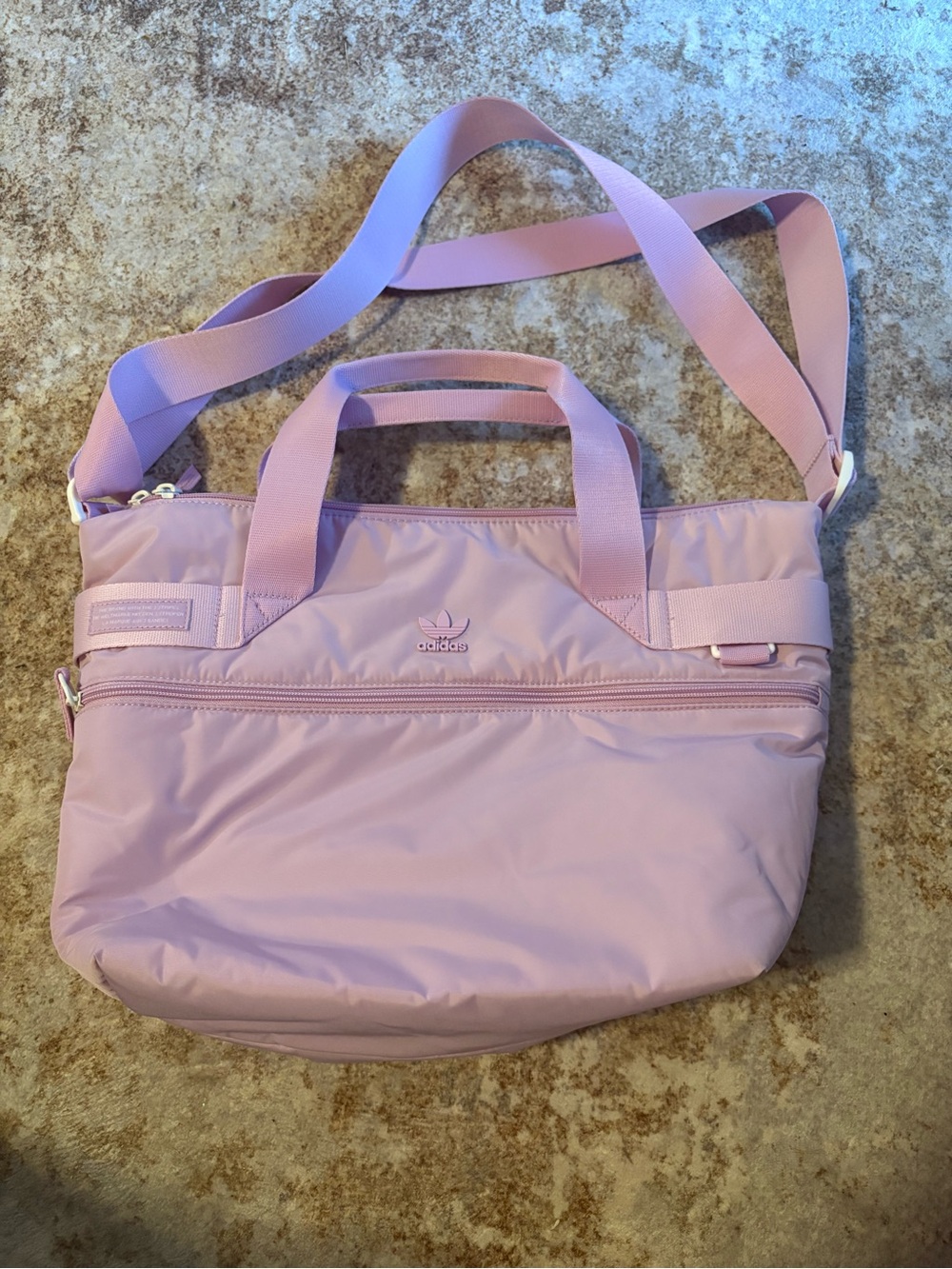 adidas Lavender Pink Convertible Shoulder Tote